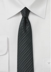 Cravatta sottile righe nero