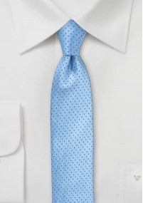 Cravatta con motivo a pois blu ghiaccio...