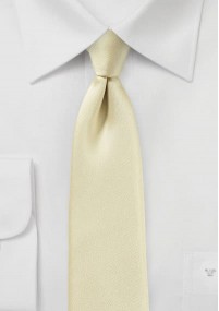 Cravatta maschile strutturata giallo pallido