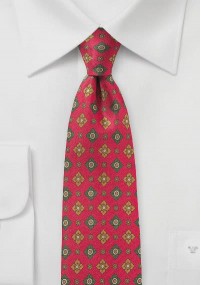 Cravatta business con motivo floreale...