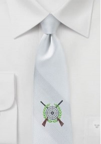 Cravatta business motivo sagittario bianco...