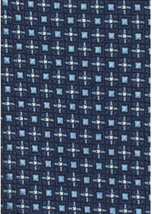 Krawatte Kästchen-Struktur navyblau eisblau
