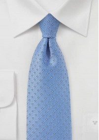 Cravatta business a pois blu chiaro