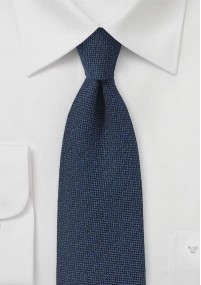 Cravatta tweed look blu