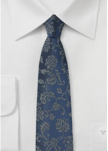 Cravatta blu floreale