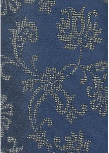 Blumenmotiv-Krawatte marineblau