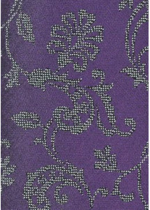 Blümchenmuster-Krawatte violett