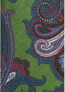 Paisley-Kravatte waldgrün ultramarin