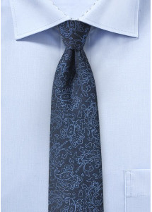 Cravatta blu paisley