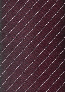 Kravatte  Pinstripe  braunrot