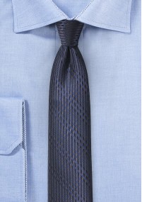 Cravatta sottile blu righe