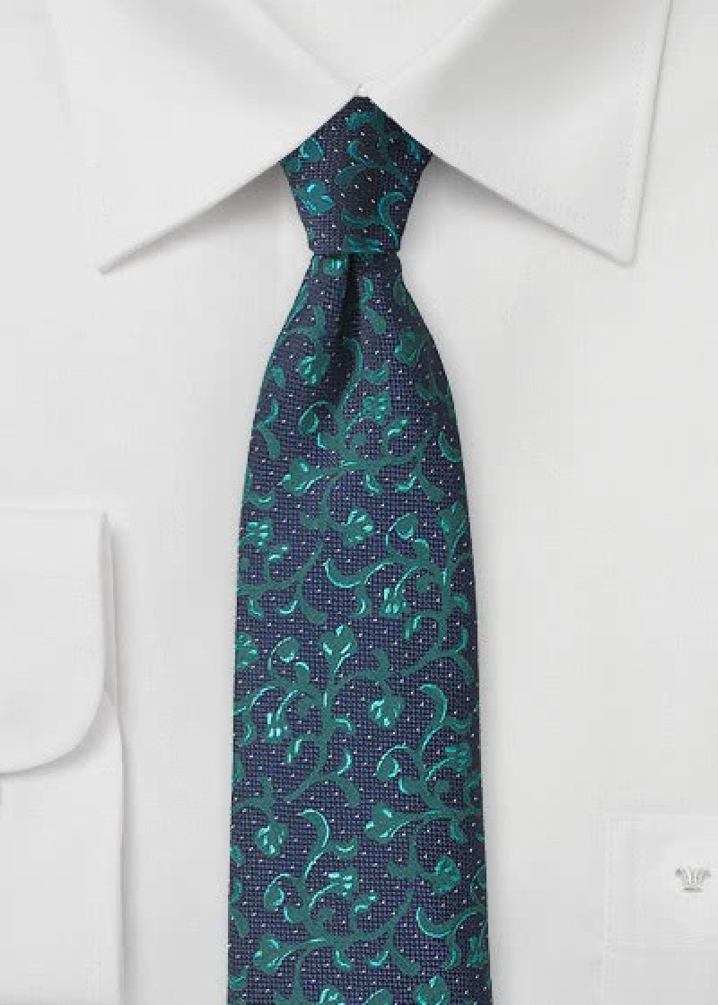 Cravatta vegetale blu