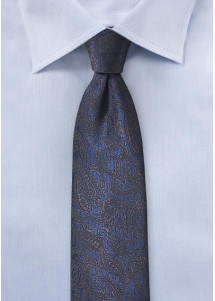 Cravatta paisley blu marino