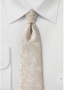 Cravatta beige paisley