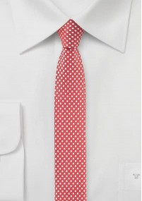 Cravatta business stretta rosso...