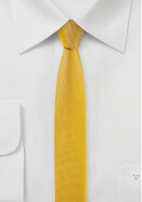 Cravatta extra stretta gialla