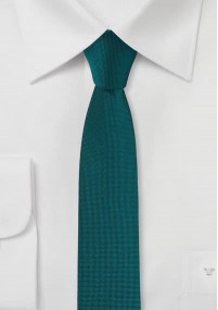 Cravatta business extra stretta turchese