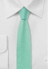 Cravatta extra stretta alla menta