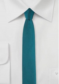 Cravatta sottile seta turchese