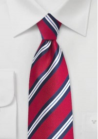 Cravatta XXL rosso blu