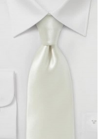 Cravatta in seta italiana bianco antico...