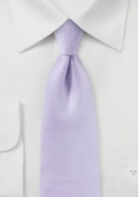 Cravatta delicata strutturata in viola...