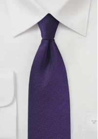 Cravatta business finemente strutturata viola