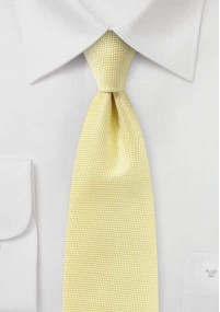 Cravatta in filigrana giallo pallido
