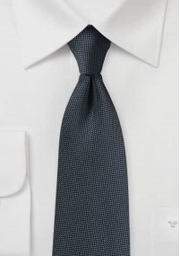 Cravatta con trama sottile grigio scuro