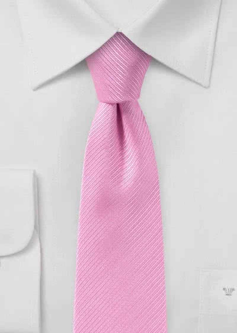 Cravatta struttura a righe rosa