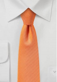 Cravatta a righe struttura rame-arancio
