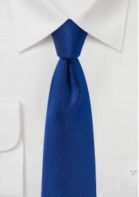 Cravatta struttura a righe blu oltremare