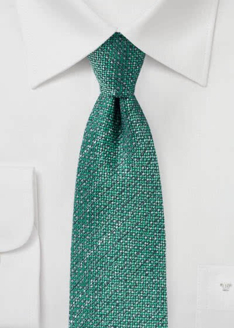 Cravatta business strutturata verde nobile