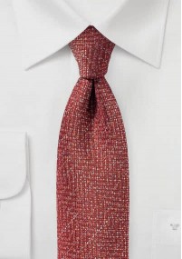 Cravatta da uomo strutturata rossa