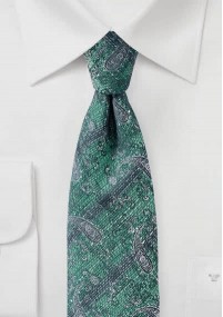 Cravatta con motivo paisley marmorizzato...