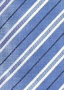 Businesskrawatte Baumwolle Streifendessin hellblau