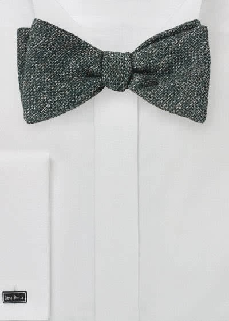 Papillon in lana grigio scuro