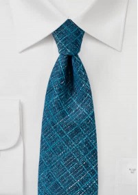 Cravatta elegante a quadri struttura blu...