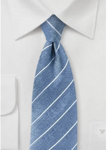 Cravatta a righe grigio blu