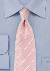 Cravatta a righe rosa