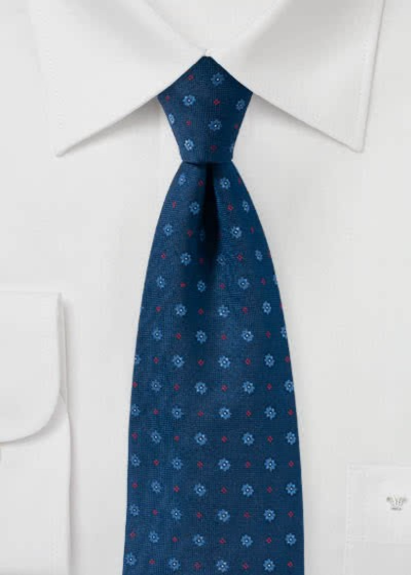 Cravatta vegetativa blu navy
