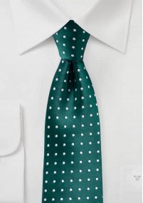 Cravatta Business Dot Decor Verde bottiglia