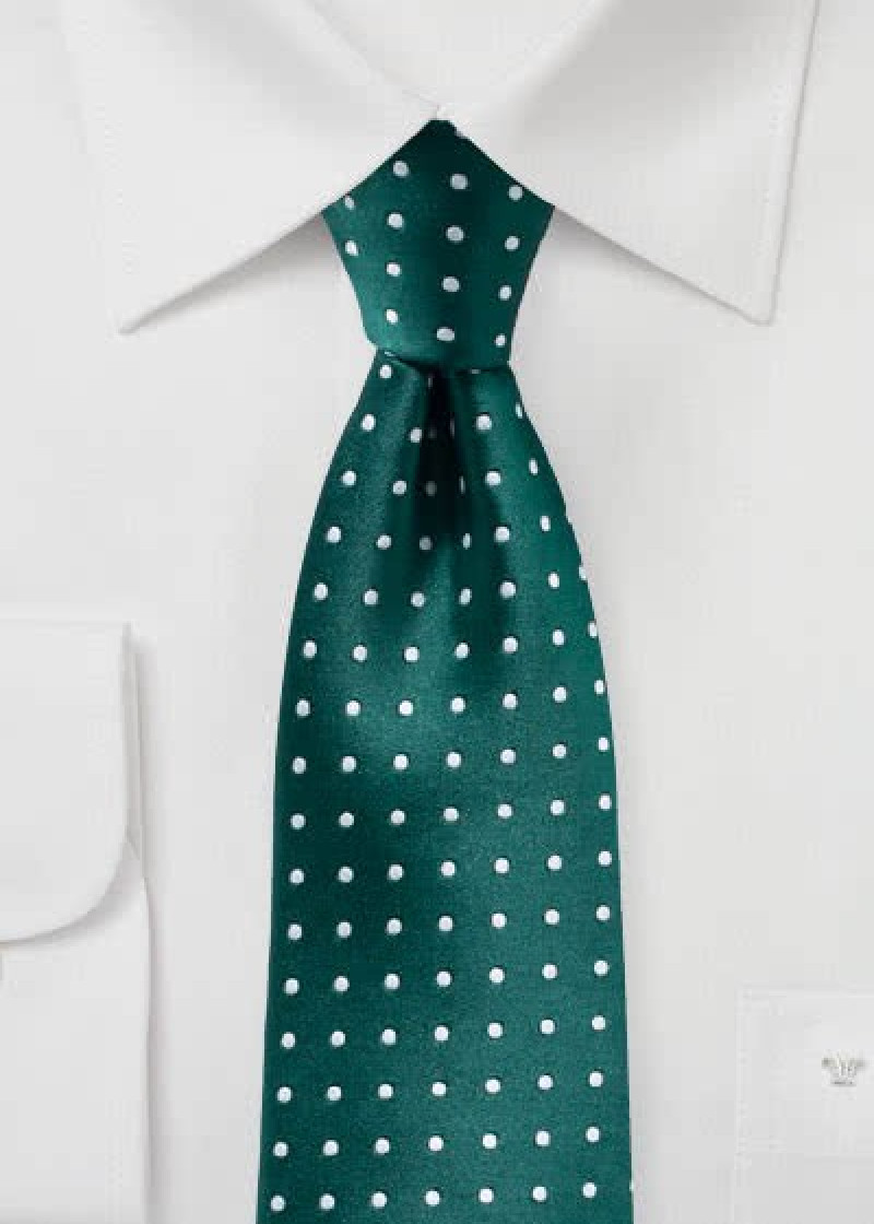 Cravatta Business Dot Decor Verde bottiglia