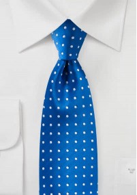 Cravatta business motivo a punti blu...
