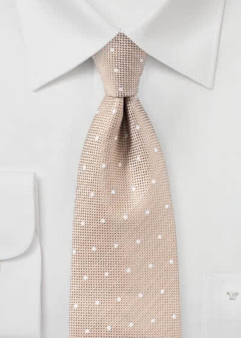 Cravatta Structure Dots beige