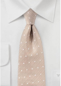 Cravatta Structure Dots beige