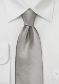 Cravatta elastica grigio argento