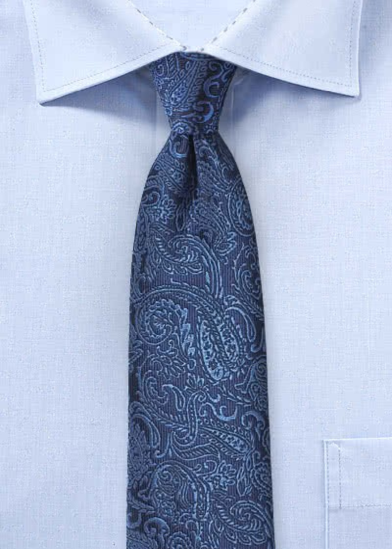 Cravatta microfibra paisley