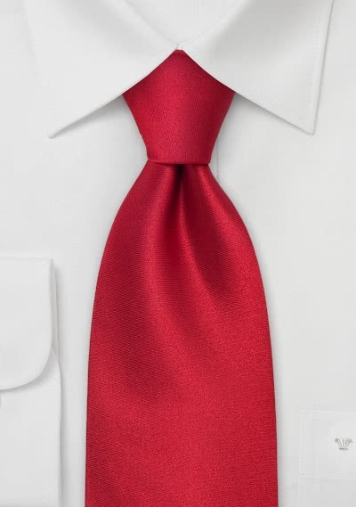 Cravatta rossa lucida
