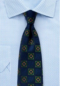 Emblemi di cravatte da uomo blu